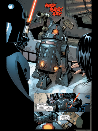 Illustration for article titled Darth Vader Now Has an Evil C-3PO and R2D2. I Like Them Already.